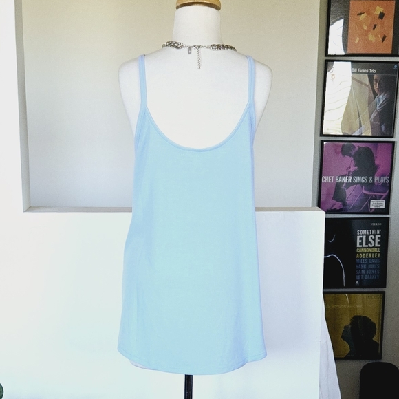 🏷️Athleta Wind Down Sleep Top Waffle Knit Baby Blue 2X - Picture 6 of 11